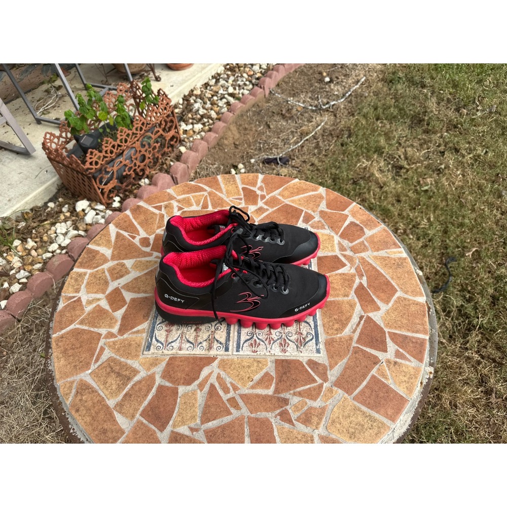 Gravity Defyer G-Defy Ion Black Red Walking Shoes TB9016MLR-M Mens 11